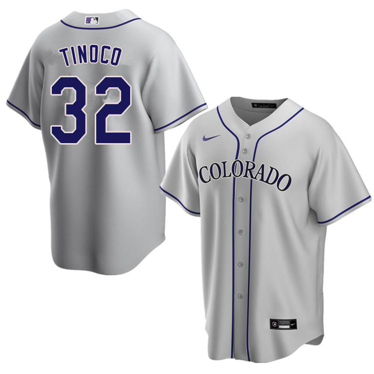 Nike Men #32 Jesus Tinoco Colorado Rockies Baseball Jerseys Sale-Gray